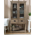 Topsham Glass Display Unit | Natural - Consoles & Sideboards - Garden Trading - Yester Home