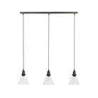 Trio of Hoxton Cone Pendant Light - Antique Bronze-Pendant & Ceiling Lights-Yester Home