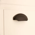 Tulip Cup Drawer Pull Aged Bronze-Cupboard Pulls-Yester Home