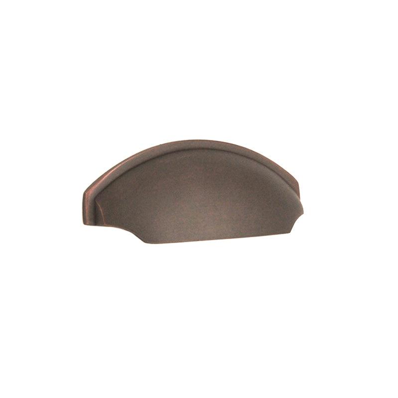 Tulip Cup Drawer Pull Aged Bronze-Cupboard Pulls-Yester Home