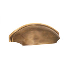 Tulip Cup Drawer Pull Antique Brass-Cupboard Pulls-Yester Home