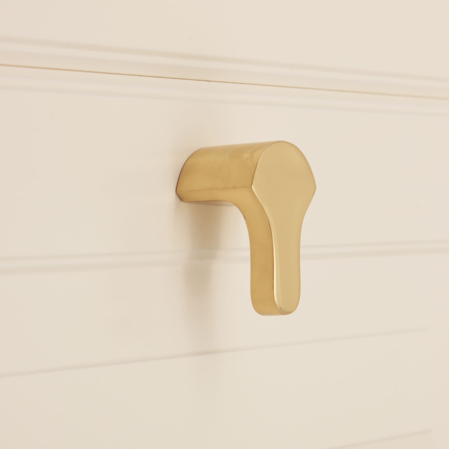 Tulip Drop Pull Polished Brass-Cupboard Pulls-Yester Home