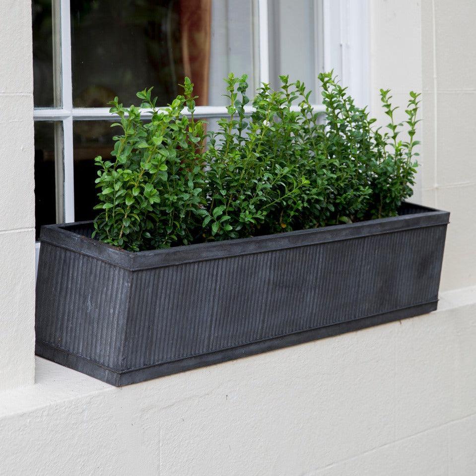 Vence Steel Window Box Planter-Planters-Yester Home