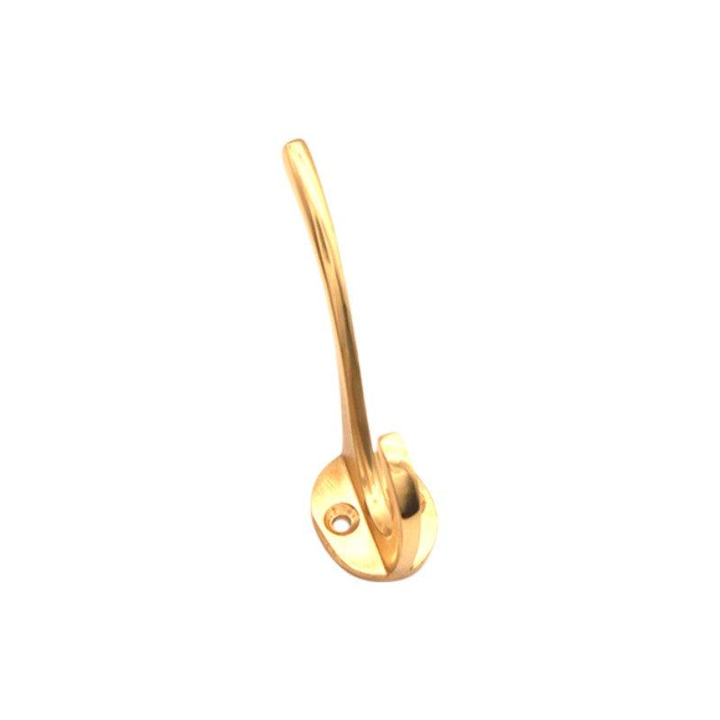 Victorian Coat Hook 115mm Polished Brass - Coat Hooks - Spira Brass - Yester Home