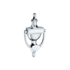 Victorian Door Knocker 150mm Polished Chrome-Door Knockers-Yester Home
