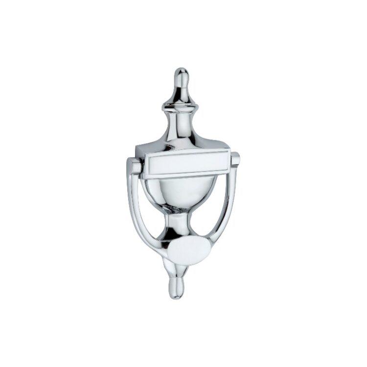 Victorian Door Knocker 150mm Polished Chrome-Door Knockers-Yester Home