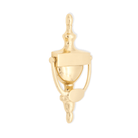 Victorian Door Knocker 200mm Polished Brass-Door Knockers-Yester Home