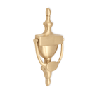 Victorian Door Knocker 200mm Satin Brass-Door Knockers-Yester Home