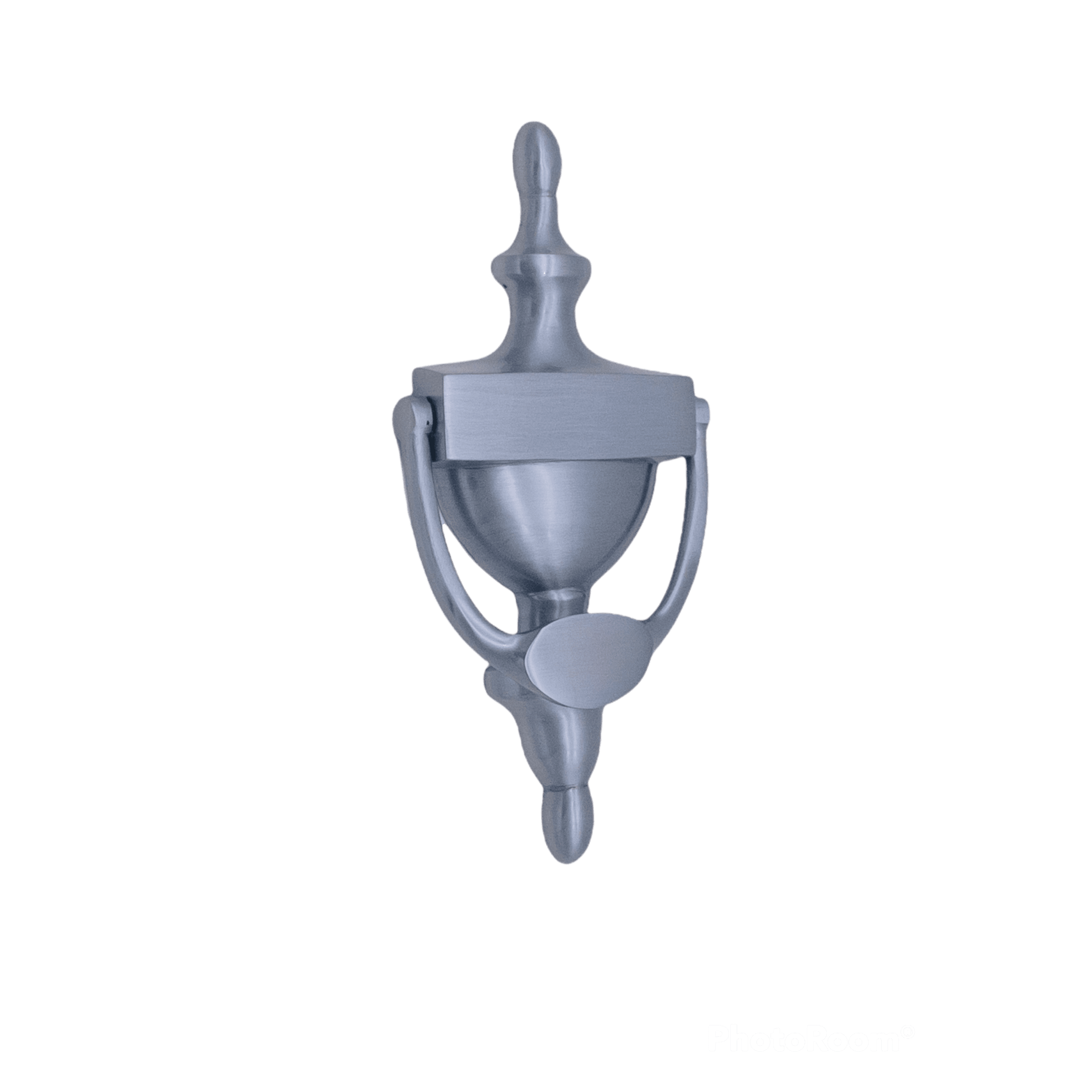 Victorian Door Knocker 200mm Satin Chrome-Door Knockers-Yester Home