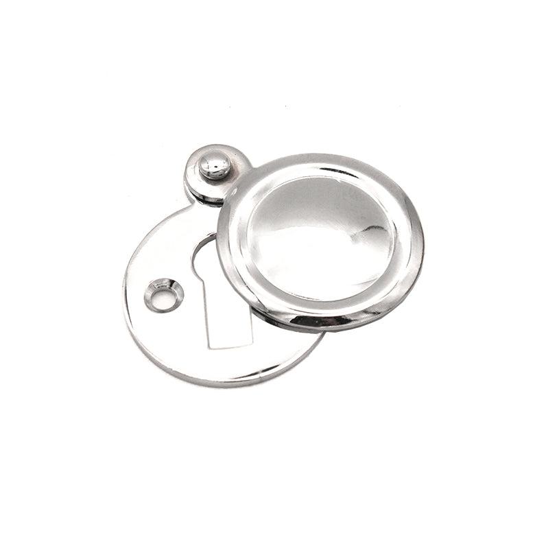 Victorian Escutcheon Covered Polished Chrome-Escutcheons-Yester Home