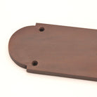 Victorian Half Round Finger Plate 300mm Aged Bronze-Finger Plates & Letter Plates-Yester Home