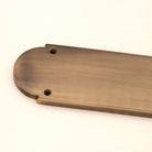 Victorian Half Round Finger Plate 300mm Antique Brass-Finger Plates & Letter Plates-Yester Home