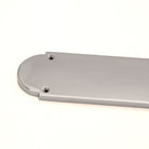 Victorian Half Round Finger Plate 300mm Polished Chrome-Finger Plates & Letter Plates-Yester Home
