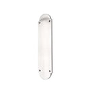 Victorian Half Round Finger Plate 300mm Polished Chrome-Finger Plates & Letter Plates-Yester Home