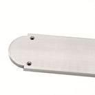 Victorian Half Round Finger Plate 300mm Satin Chrome-Finger Plates & Letter Plates-Yester Home