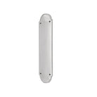 Victorian Half Round Finger Plate 300mm Satin Chrome-Finger Plates & Letter Plates-Yester Home