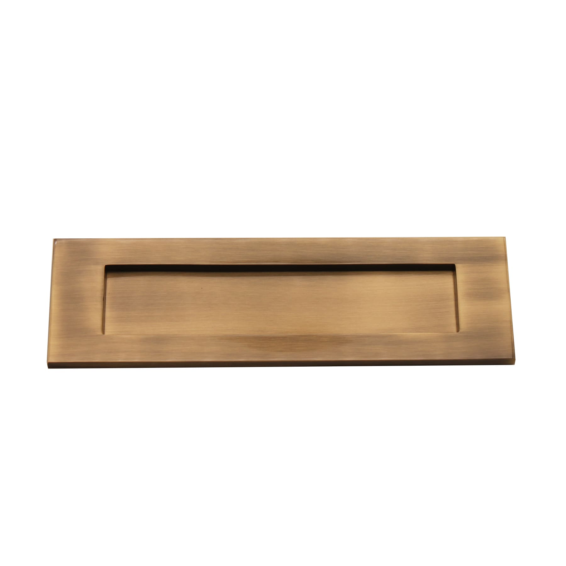 Victorian Letter Plate 250mm Antique Brass-Finger Plates & Letter Plates-Yester Home