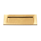 Victorian Letter Plate 250mm Polished Brass-Finger Plates & Letter Plates-Yester Home