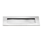 Victorian Letter Plate 250mm Polished Chrome-Finger Plates & Letter Plates-Yester Home