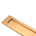Victorian Letter Plate 250mm Satin Brass-Finger Plates & Letter Plates-Yester Home