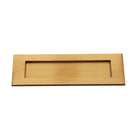 Victorian Letter Plate 250mm Satin Brass-Finger Plates & Letter Plates-Yester Home