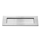 Victorian Letter Plate 250mm Satin Chrome-Finger Plates & Letter Plates-Yester Home