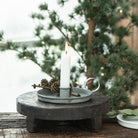 Vintage Style Metal Candle Holder with Handle-Candle Holders-Yester Home