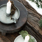 Vintage Style Metal Candle Holder with Handle-Candle Holders-Yester Home