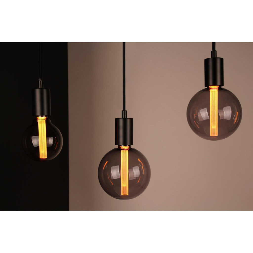 Vintlux E27 Dimmable LED Filament Lamp 2.3W G125 50lm 1800K Rainn Globe XL Smoke - LED Filament Bulbs - Vintlux - Yester Home