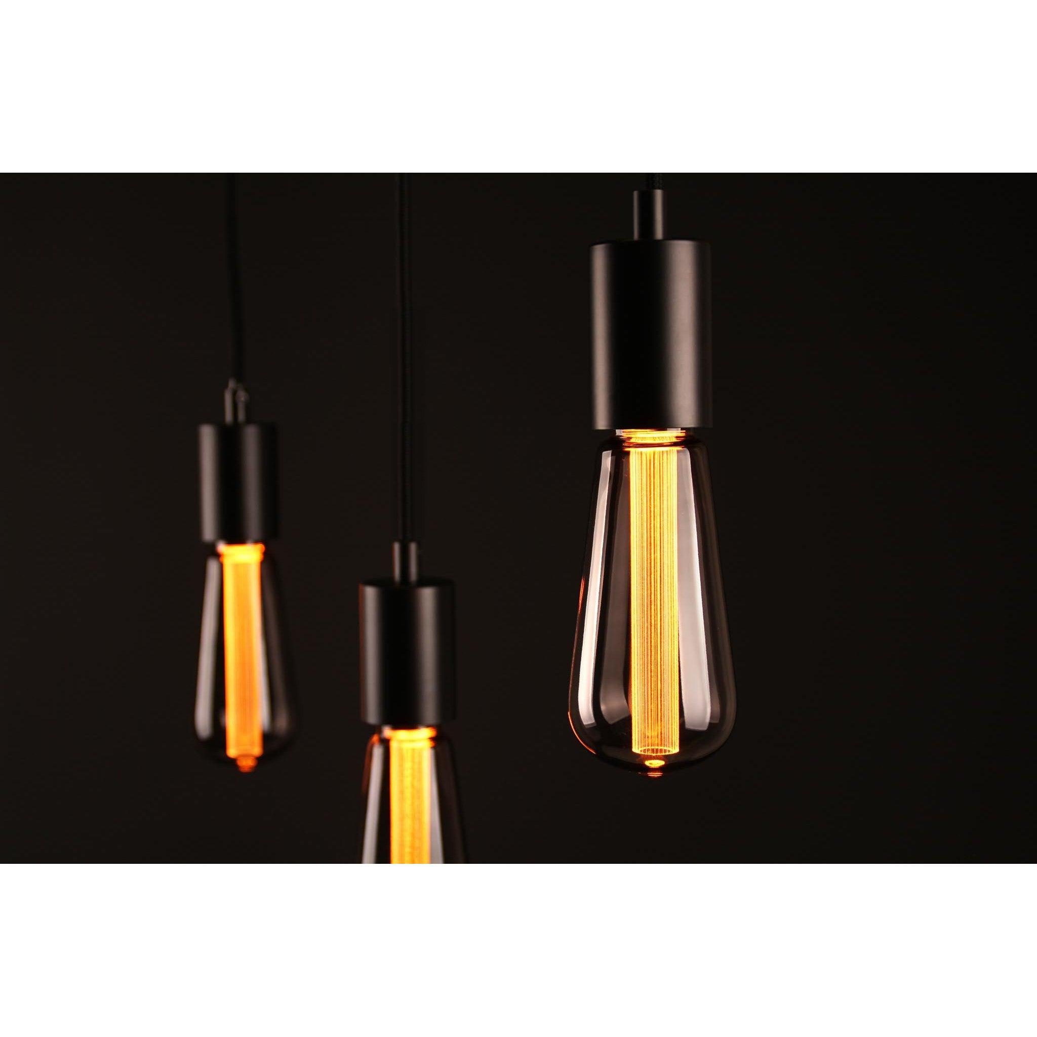 Vintlux E27 Dimmable LED Filament Lamp 2.3W ST60 50lm 1800K Rainn Edison Smoke-LED Filament Bulbs-Yester Home