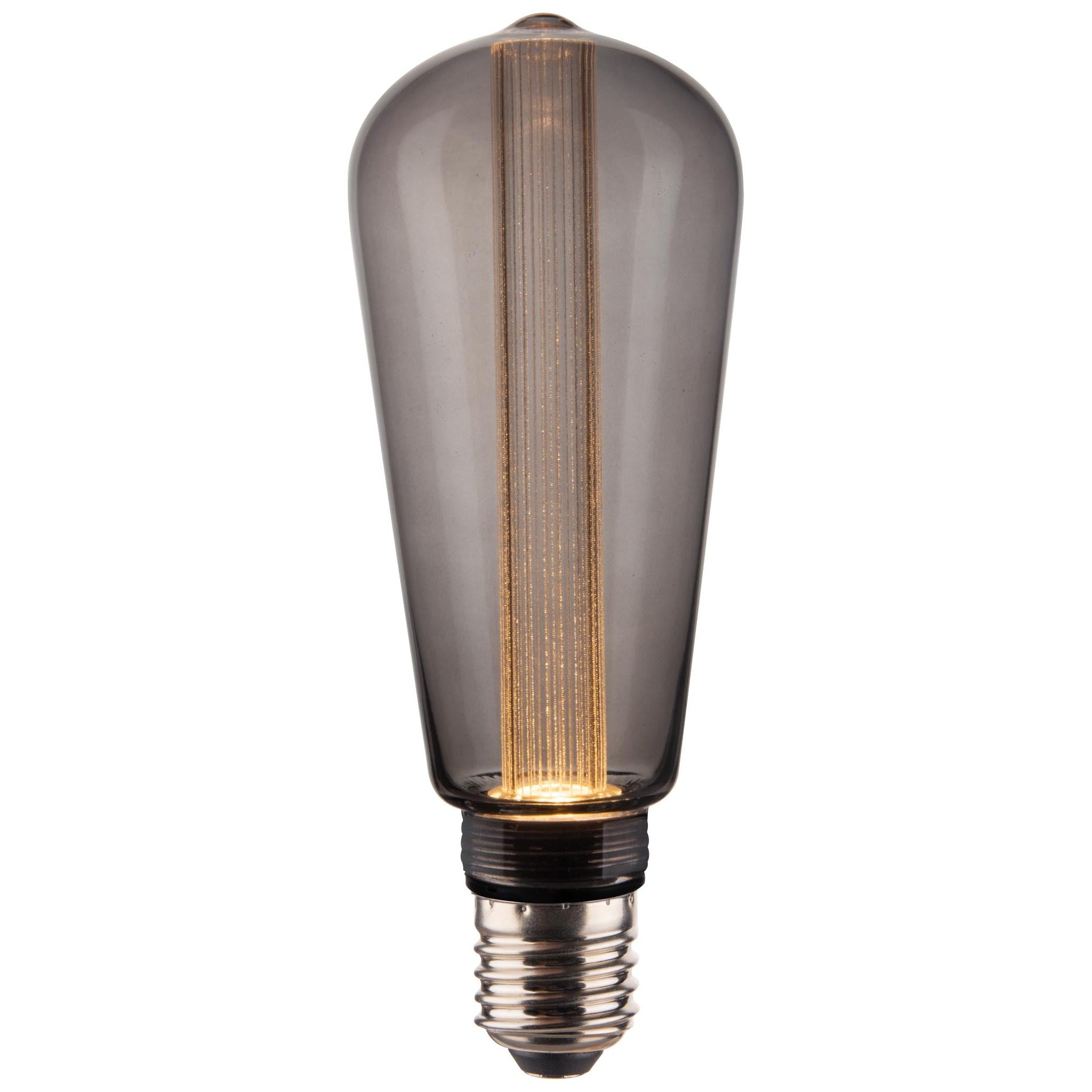 Vintlux E27 Dimmable LED Filament Lamp 2.3W ST60 50lm 1800K Rainn Edison Smoke-LED Filament Bulbs-Yester Home