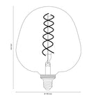 Vintlux E27 Dimmable LED Filament Lamp 4W S190 265lm 2200K - Kyodai Onixx Apple XXL Gold-LED Filament Bulbs-Yester Home