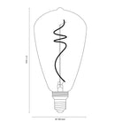 Vintlux E27 Dimmable LED Filament Lamp 4W SF100 265lm 2200K Kyodai Fluxx Edison XL Gold-LED Filament Bulbs-Yester Home