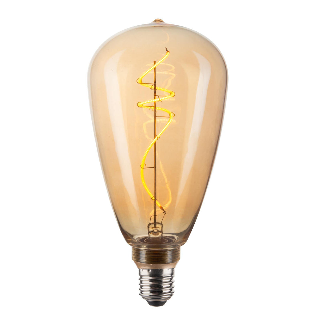 Vintlux E27 Dimmable LED Filament Lamp 4W SF100 265lm 2200K Kyodai Fluxx Edison XL Gold-LED Filament Bulbs-Yester Home