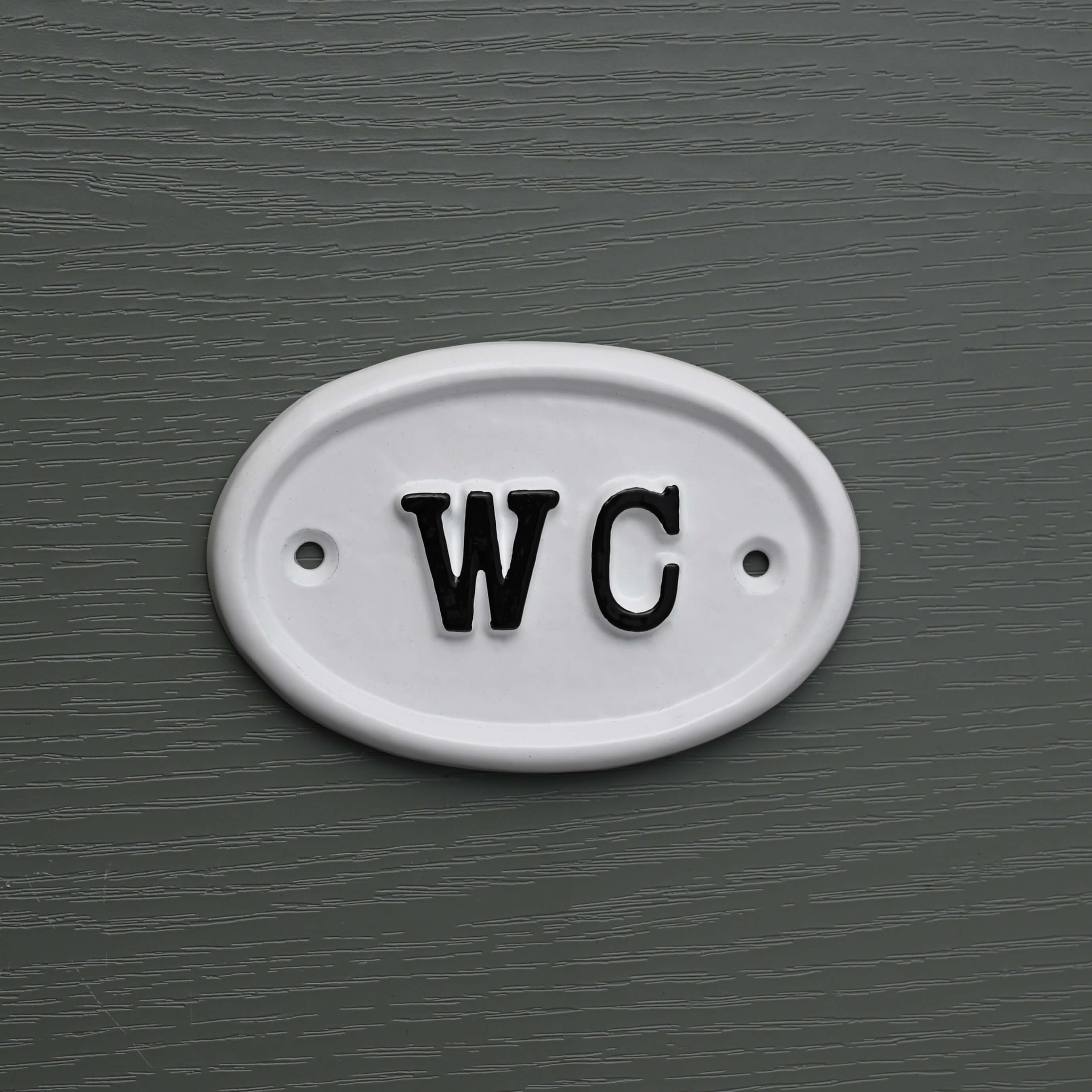 WC Toilet Sign · White · - Toilet Sign - Yester Home - Yester Home