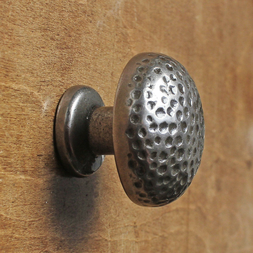 Warwick Mottled Cast Iron Cupboard Knob-Cabinet Knobs-Yester Home