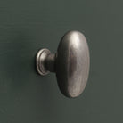 Warwick Oval Cast Iron Cupboard Knob-Cabinet Knobs-Yester Home