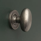 Warwick Oval Cast Iron Cupboard Knob-Cabinet Knobs-Yester Home