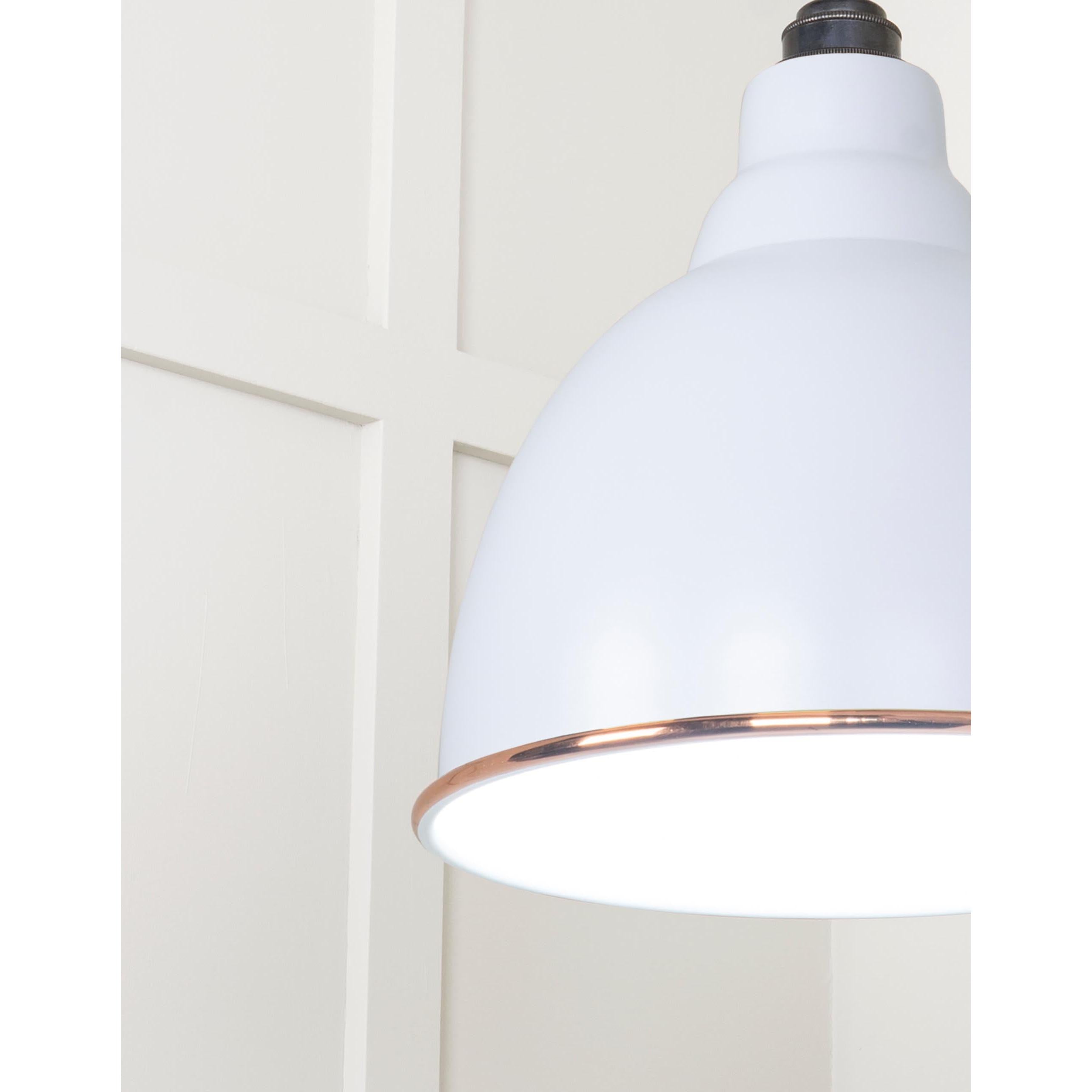 White Gloss Brindley Pendant in Birch | From The Anvil - Brindley - From The Anvil - Yester Home