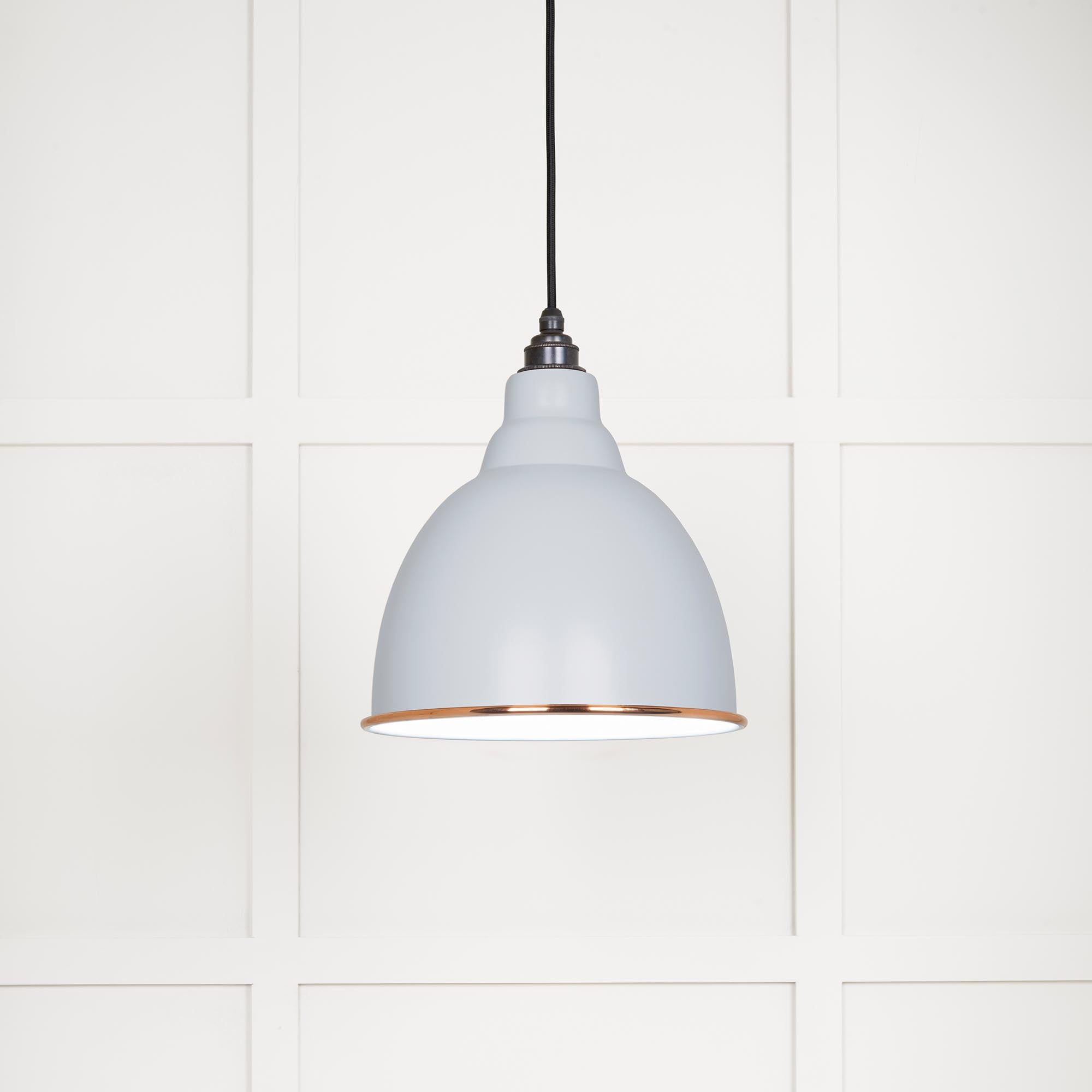 White Gloss Brindley Pendant in Birch | From The Anvil - Brindley - From The Anvil - Yester Home
