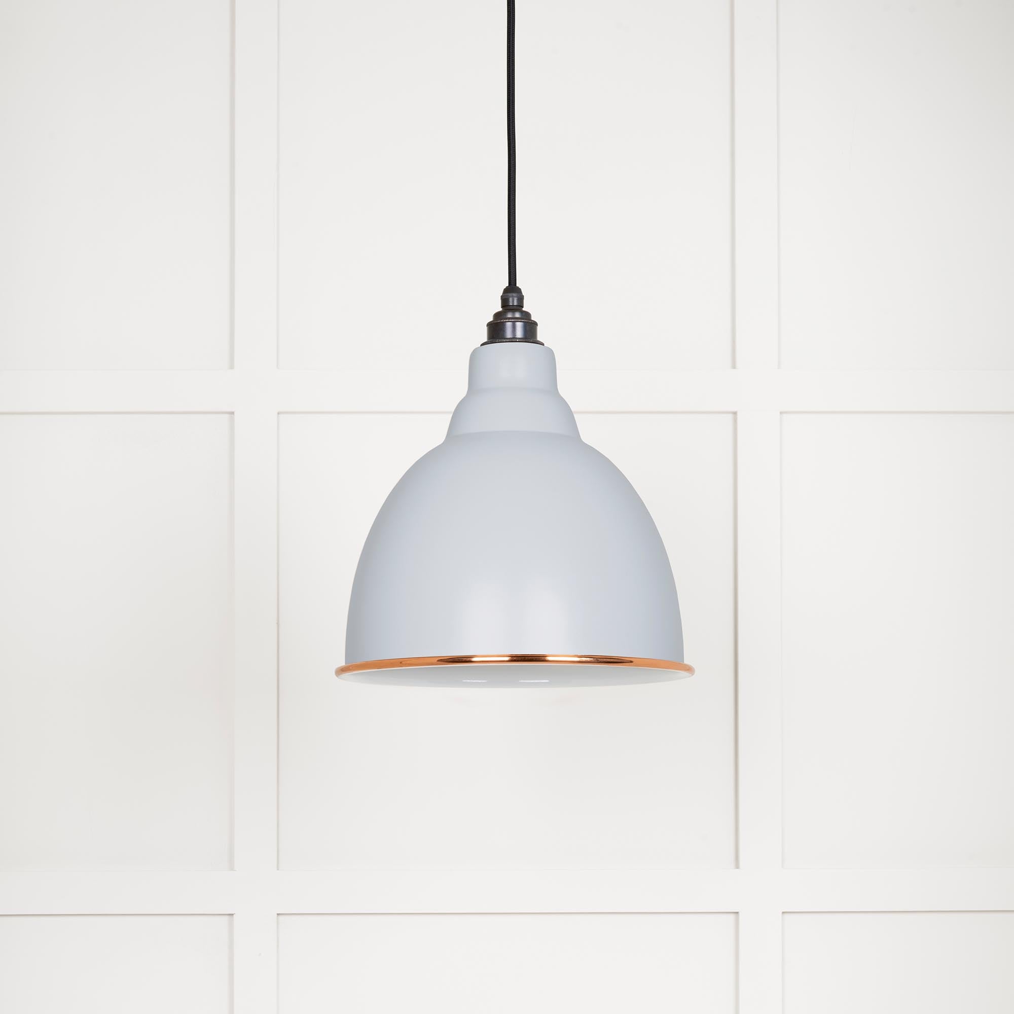 White Gloss Brindley Pendant in Birch | From The Anvil - Brindley - From The Anvil - Yester Home