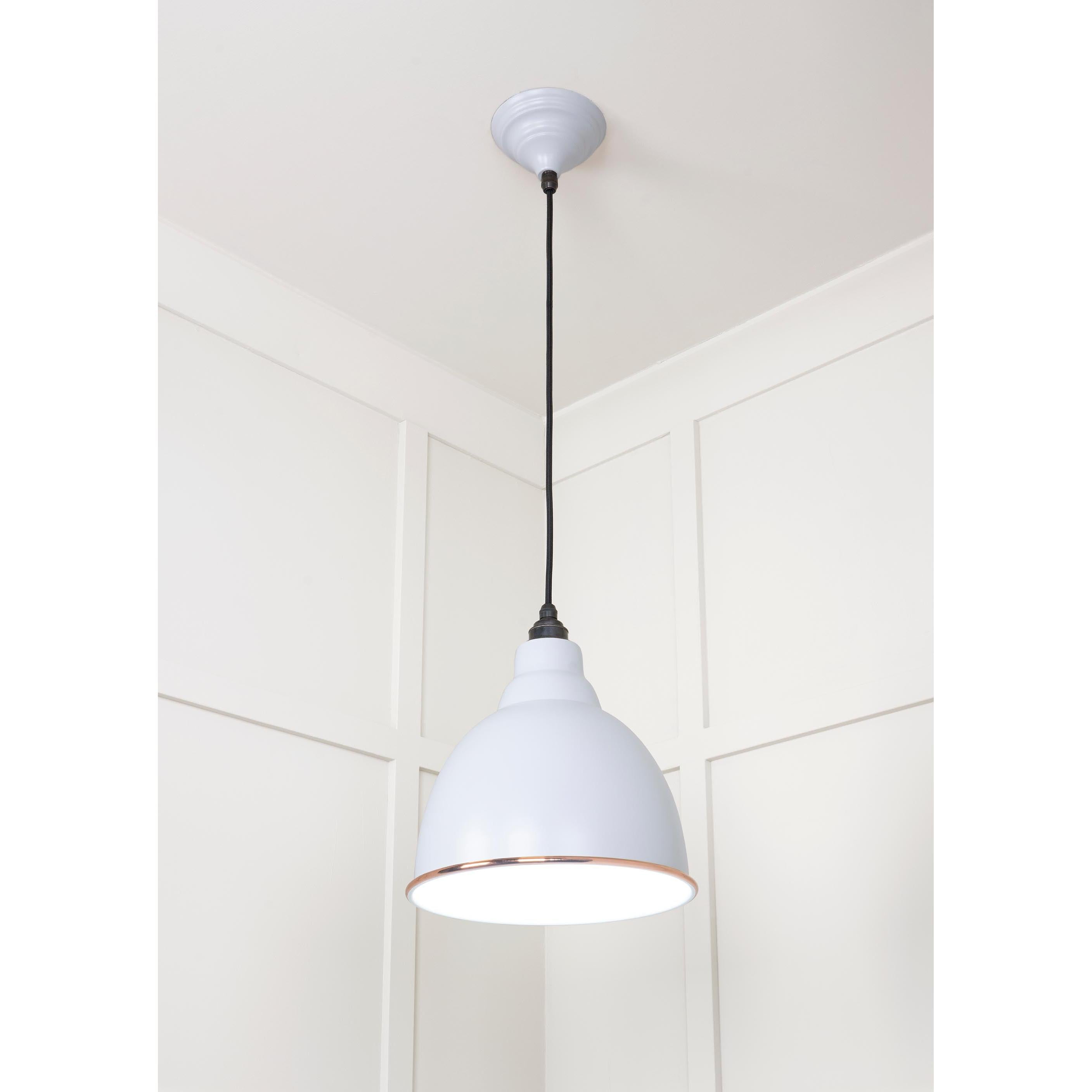 White Gloss Brindley Pendant in Birch | From The Anvil - Brindley - From The Anvil - Yester Home