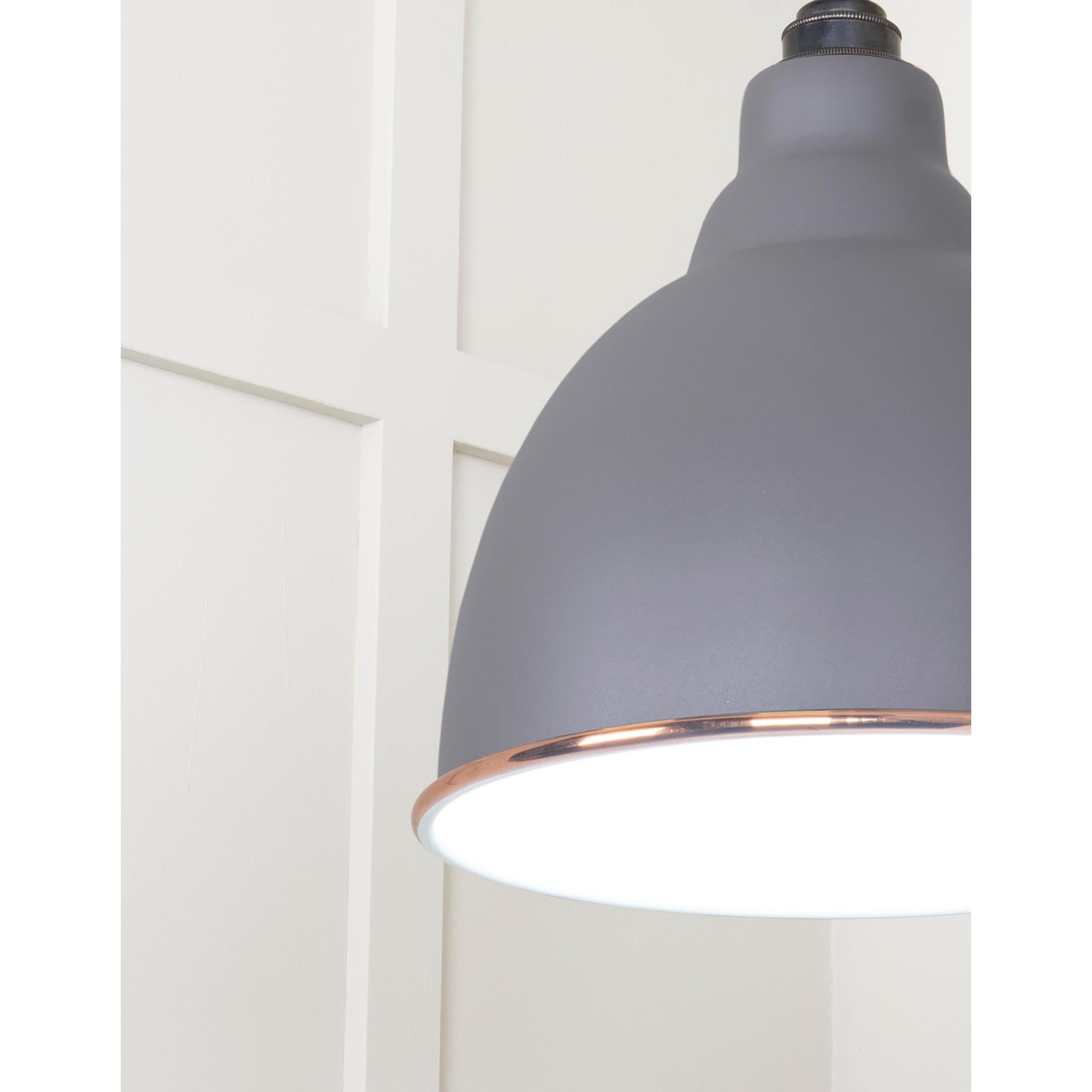 White Gloss Brindley Pendant in Bluff | From The Anvil - Brindley - From The Anvil - Yester Home