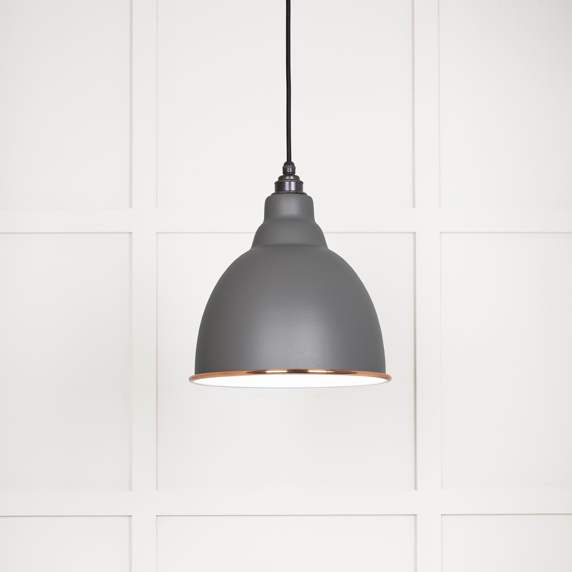 White Gloss Brindley Pendant in Bluff | From The Anvil - Brindley - From The Anvil - Yester Home