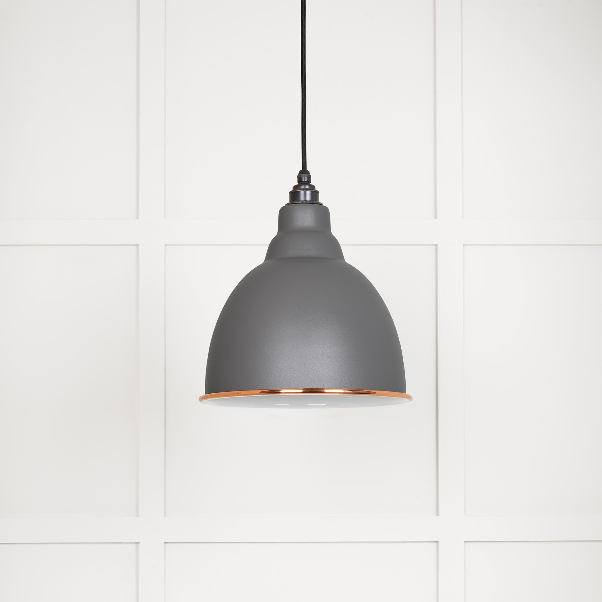 White Gloss Brindley Pendant in Bluff | From The Anvil - Brindley - From The Anvil - Yester Home