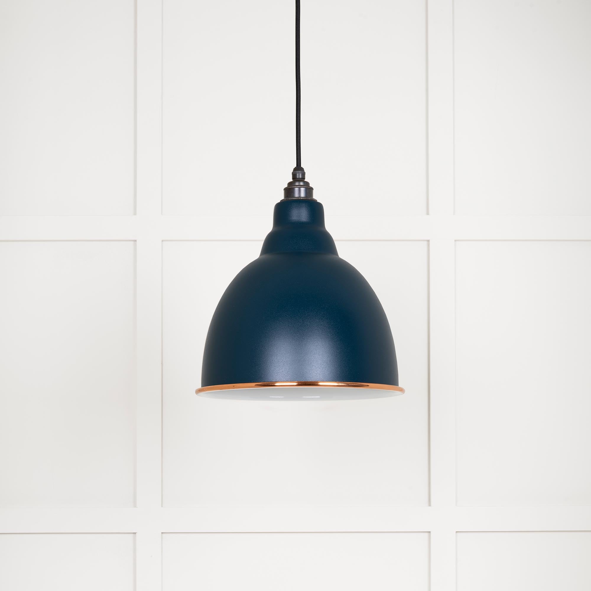 White Gloss Brindley Pendant in Dusk | From The Anvil - Brindley - From The Anvil - Yester Home