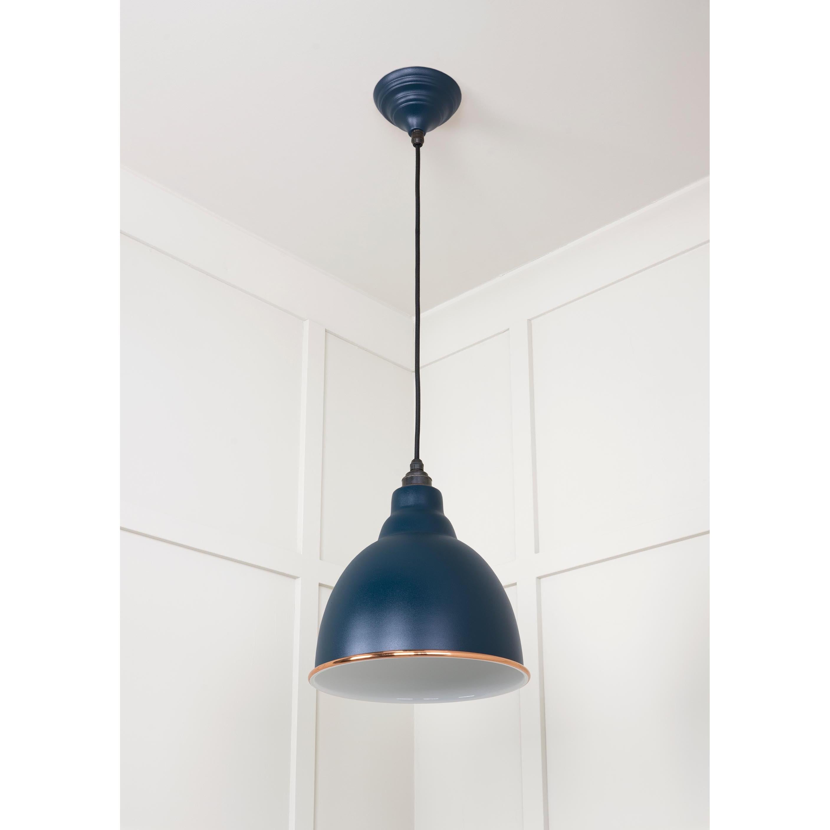 White Gloss Brindley Pendant in Dusk | From The Anvil - Brindley - From The Anvil - Yester Home