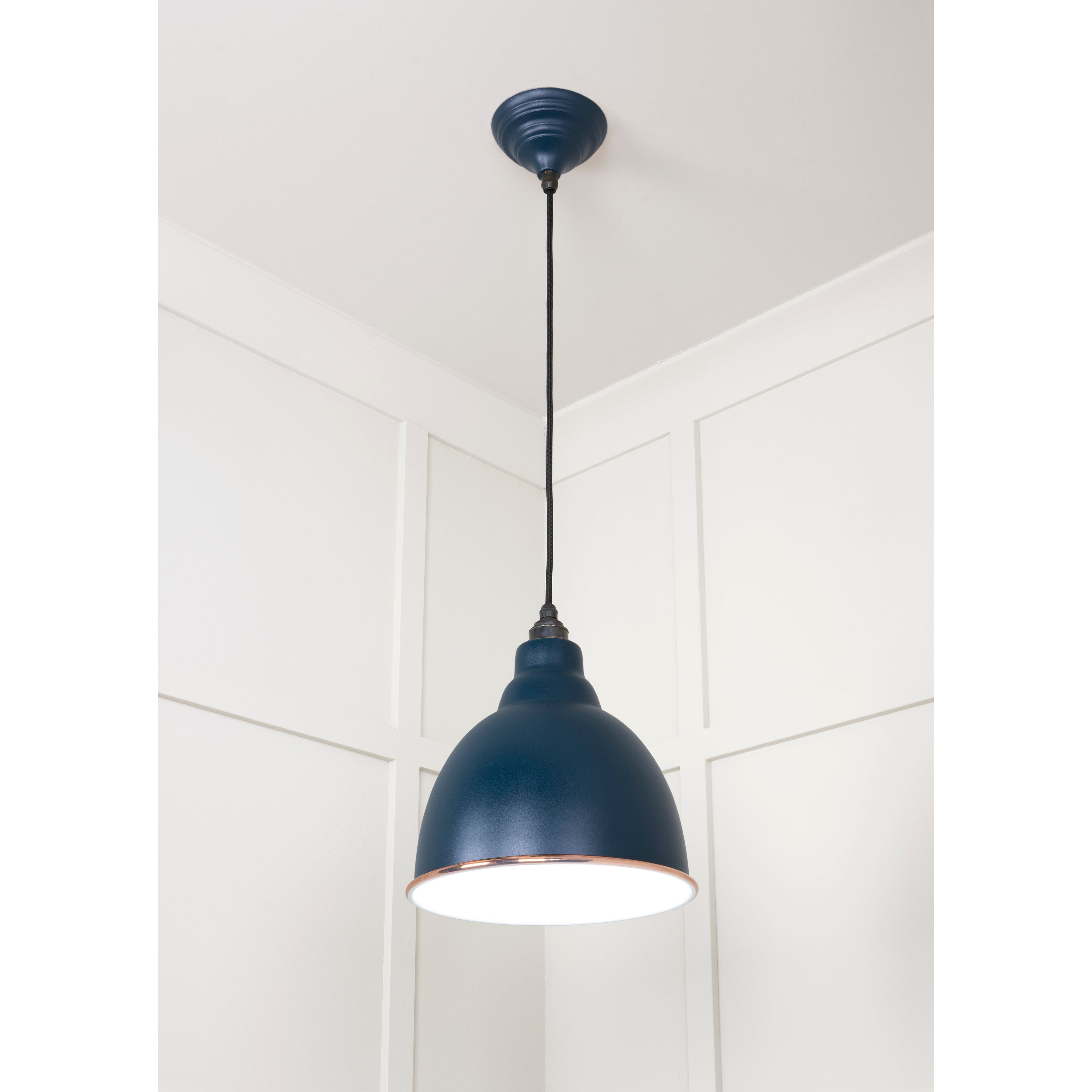 White Gloss Brindley Pendant in Dusk | From The Anvil-Brindley-Yester Home