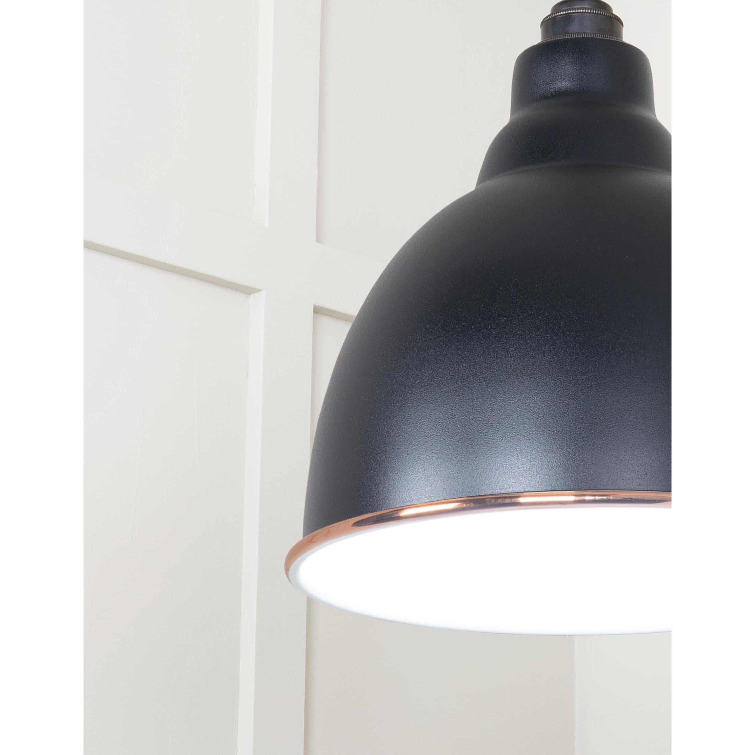 White Gloss Brindley Pendant in Elan Black | From The Anvil - Brindley - From The Anvil - Yester Home