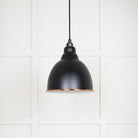 White Gloss Brindley Pendant in Elan Black | From The Anvil - Brindley - From The Anvil - Yester Home